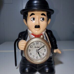 Vintage 1980s Charlie Chaplin Clock